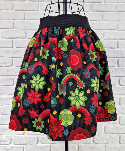 Red rainbow - Skirt - Easy Fit & Natual Fabric