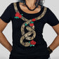 M - Black Snake - t-shirt